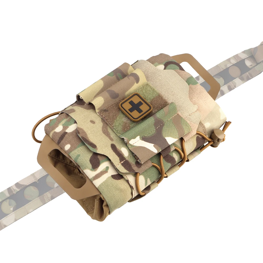 Bolsa táctica médica Molle de primeros auxilios, sistema de dos piezas, kit Micro Med, bolsa de caza de emergencia, bolsa IFAK, bolsa médica EMT - imagen 4