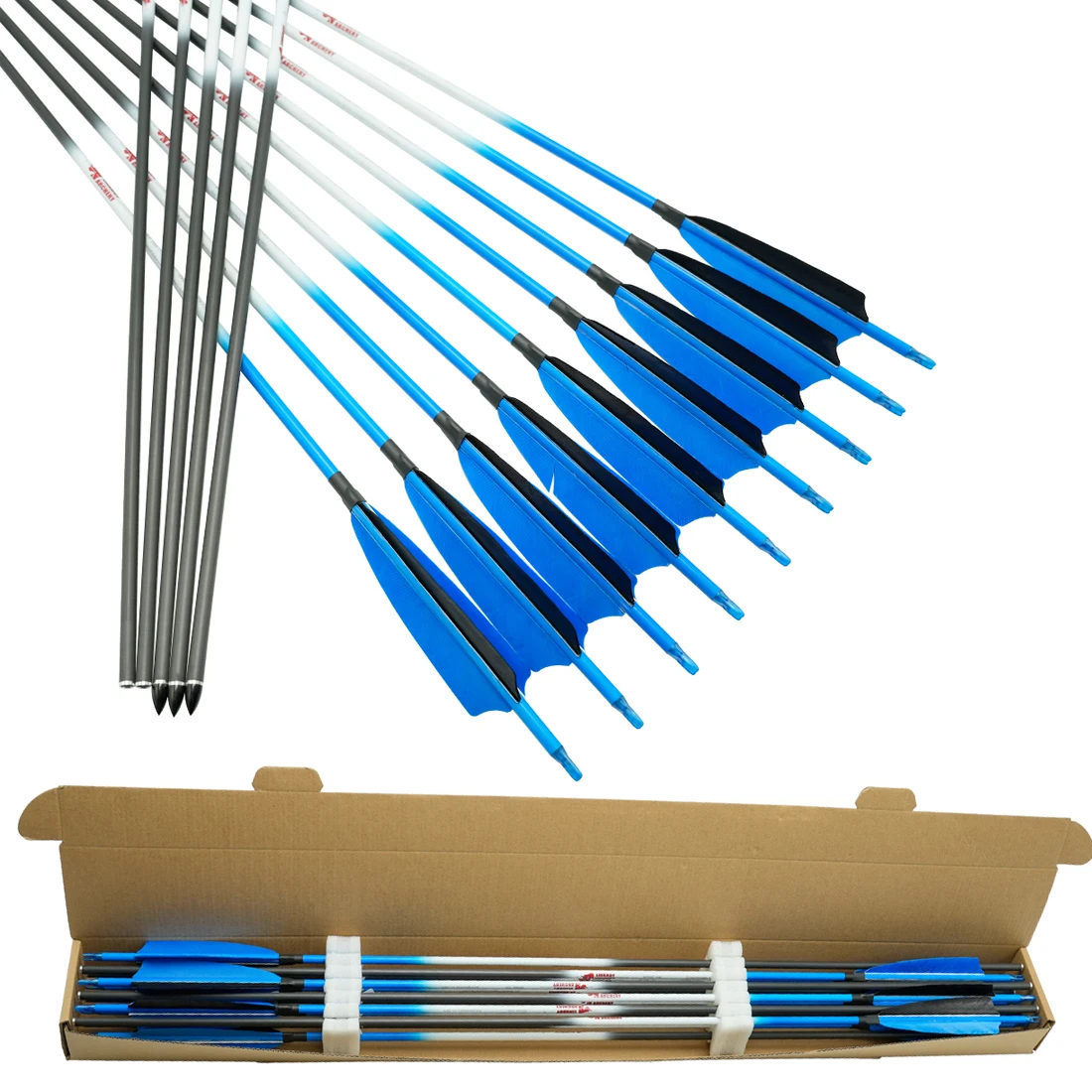 Linkboy Arco recurvo con flechas de carbono para caza y tiro - imagen 4