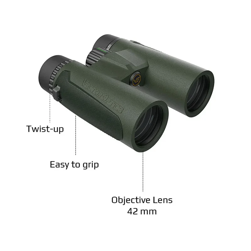 Óptica vectorial Continental 8X42/10X42 ED Green Od Binoculares de largo alcance Binocular de alta definición Ipx7 Equipo de camping - imagen 5