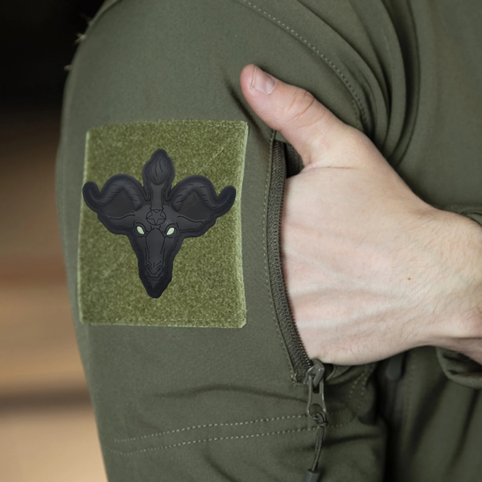 Parches tácticos Medusa Anubis, parche divertido de PVC con gancho y bucle, insignia de moral del ejército militar, brazalete, accesorio, pegatinas para mochila - imagen 5