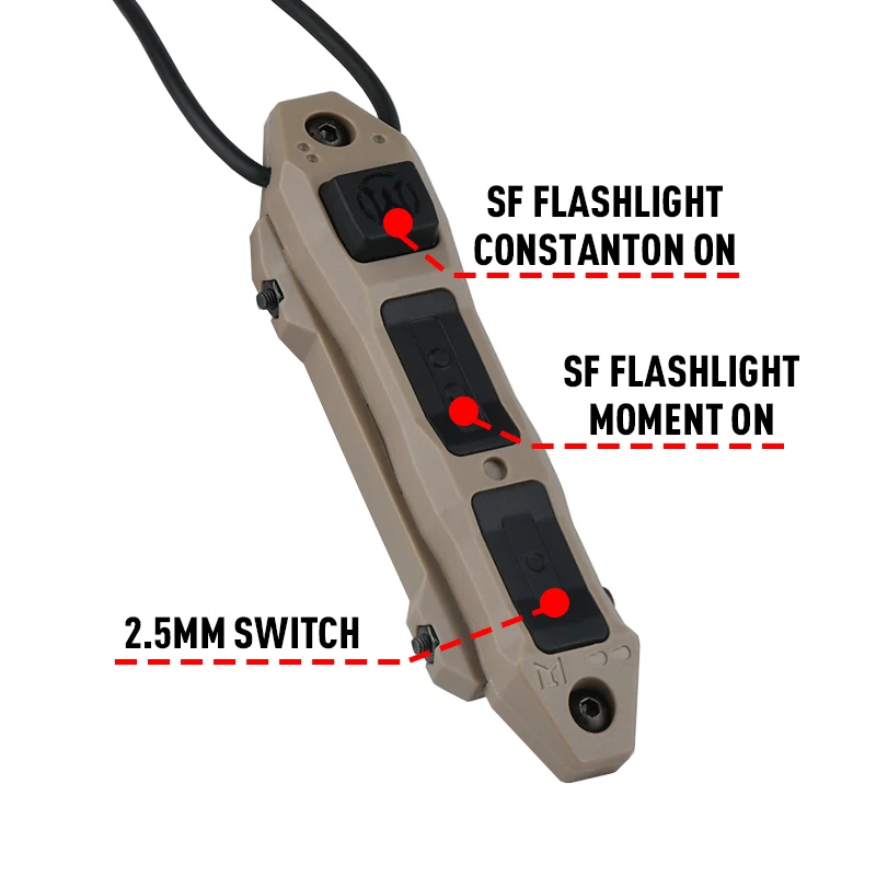 WADSN 2025 todo Metal NGAL AR15 punto rojo verde azul indicador M300 M600 linterna nuevo M300 M600 interruptor de presión remoto táctico - imagen 5