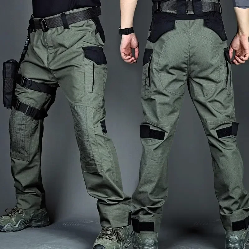 Pantalones tácticos con múltiples bolsillos para hombre, ropa de trabajo para caza, entrenamiento funcional, Joggers - imagen 2
