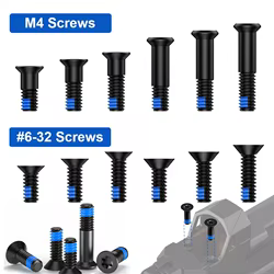 El kit de tornillos de punto rojo de 36 piezas incluye M4 # 6-32 tipos de tornillos con rosca de cabeza Torx T10 para RMR/SRO/Holosun 507C/407C/508T/407K/507K/EPS
