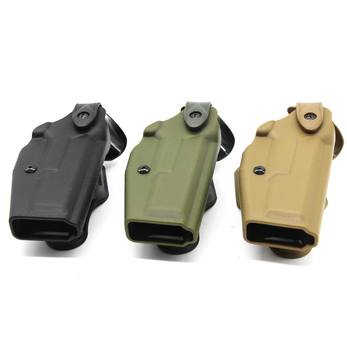 Funda para pistola de caza para cinturón G 17, funda para pistola con bloqueo de seguridad QLS 19 22, sistema de bloqueo rápido, funda para pierna caída - imagen 3