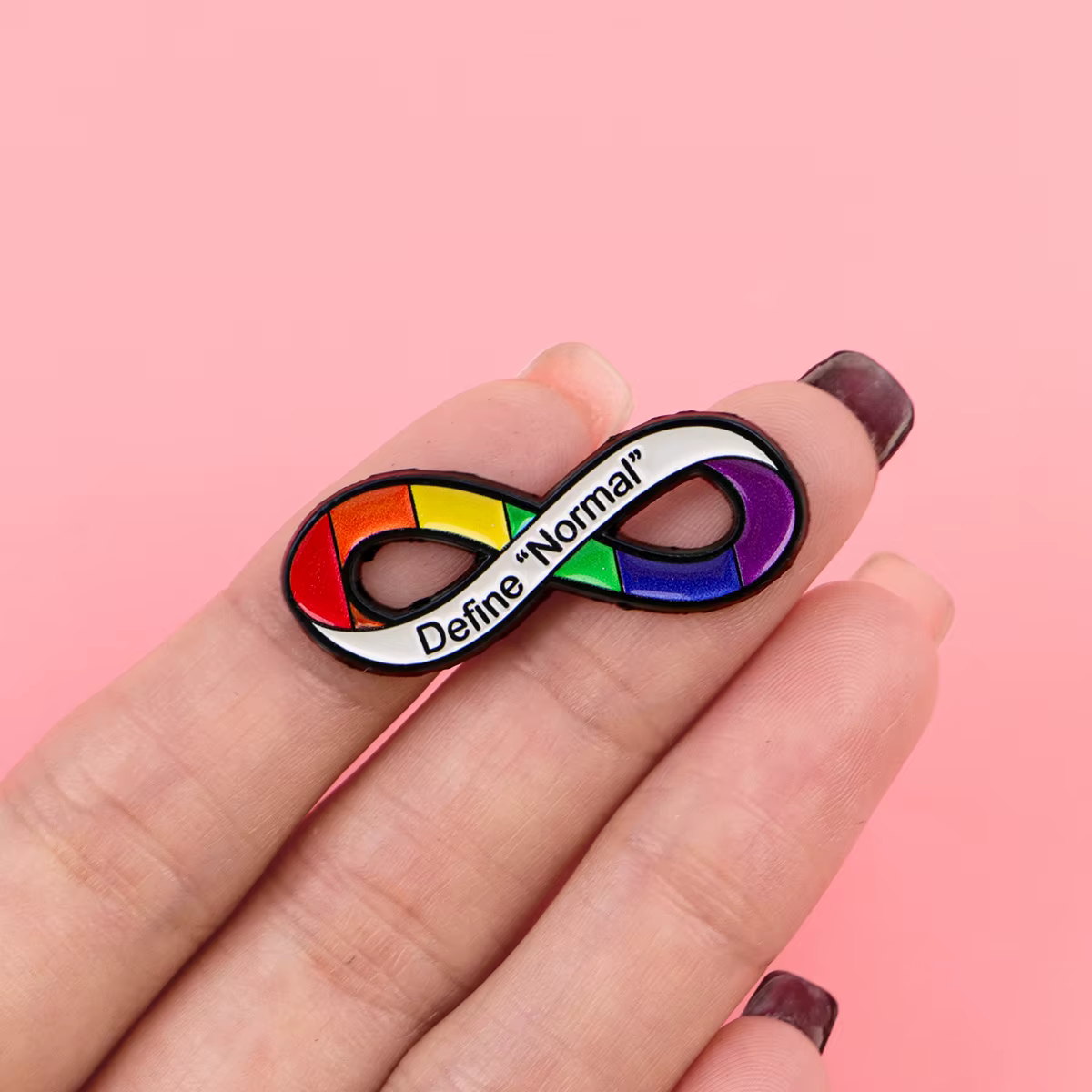 Pin esmalte arcoíris broche versátil para ropa, mochilas y sombreros - imagen 3