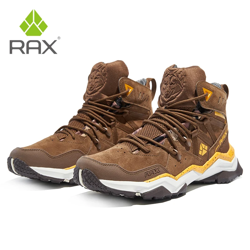 RAX Botas de senderismo al aire libre, zapatos de trekking para hombre, zapatillas tobilleras para caminar, zapatos de caza impermeables, botas tácticas de combate para el desierto