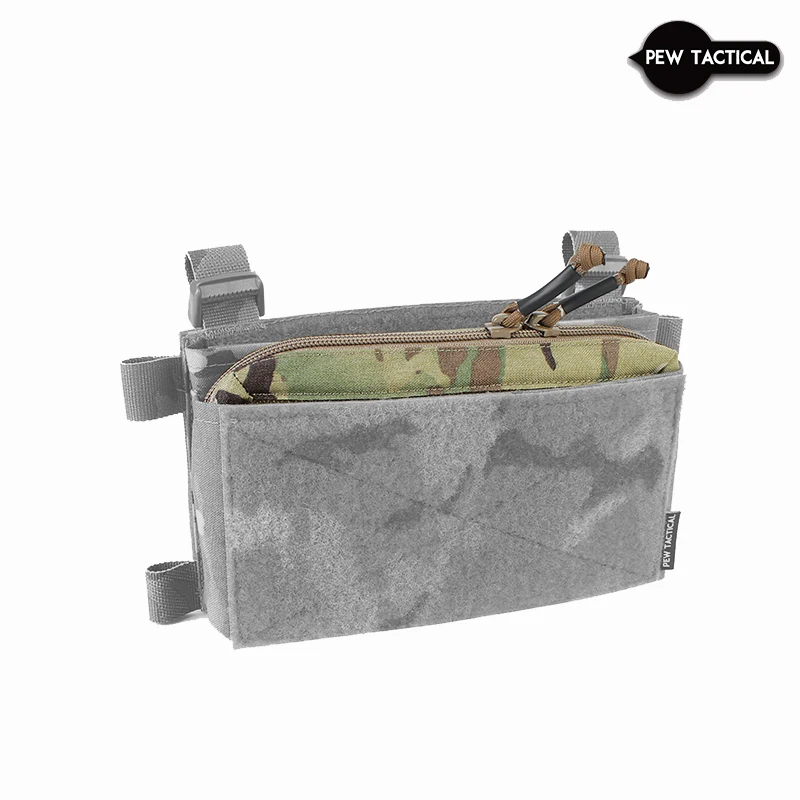 PEW TACTICAL deportes al aire libre chasis táctico MK3 MK4 aparejo de pecho cubierta con cremallera chaleco Panel de pecho bolsa de inserción - imagen 4