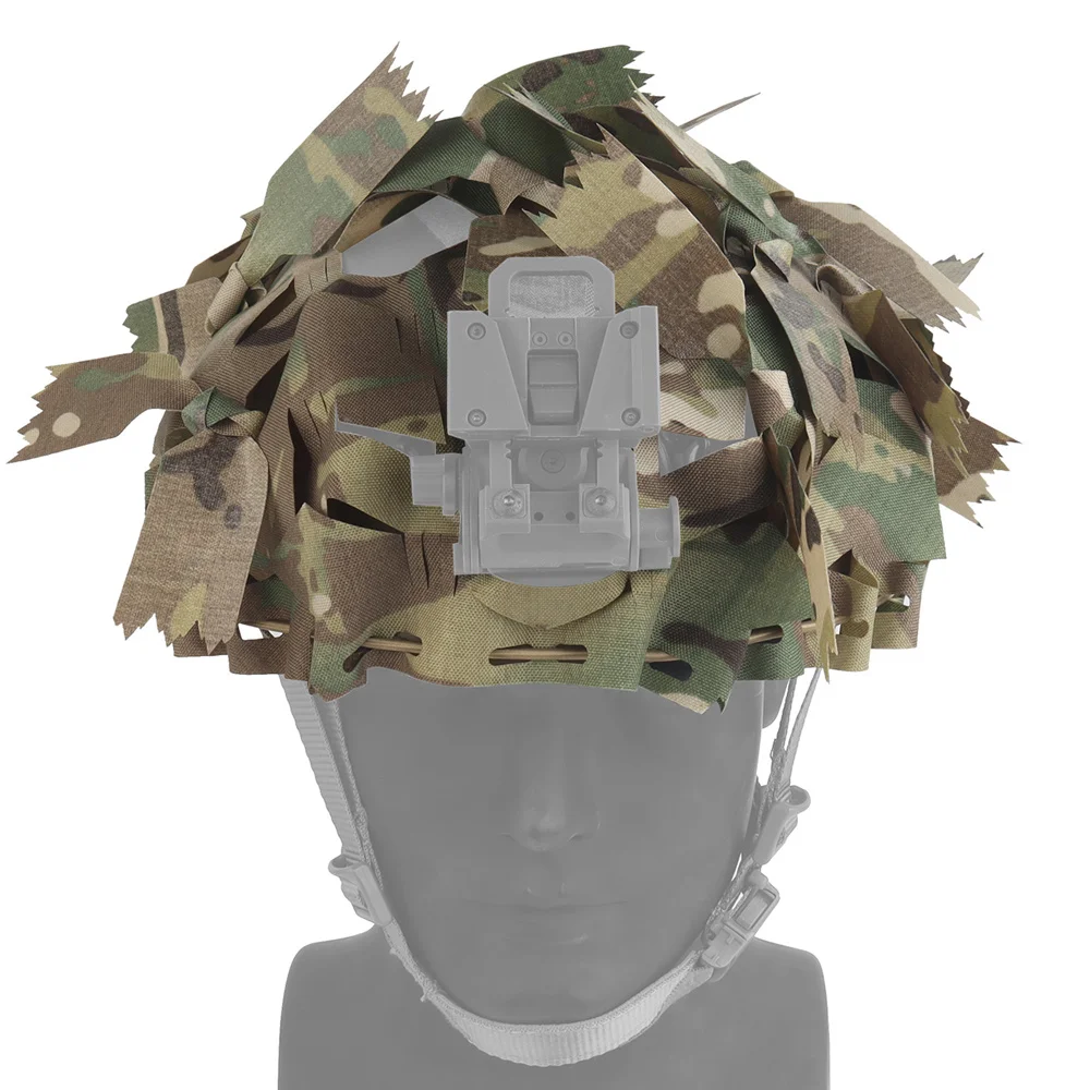 Funda táctica para casco camuflaje corte láser hoja rápida Airsoft - imagen 3