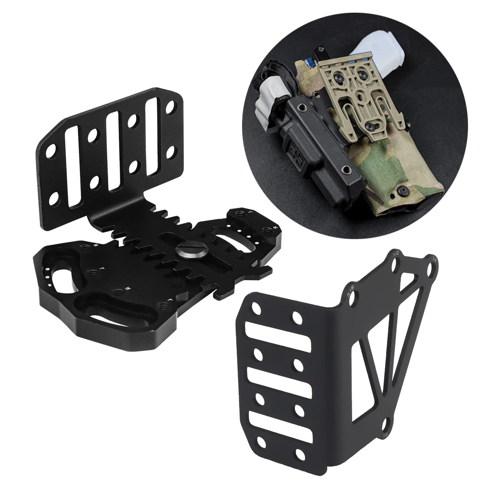 Adaptador de funda de pistola táctica para Airsoft, extensión QLS, puede llevar revista, caja hemostática, caja de función táctica