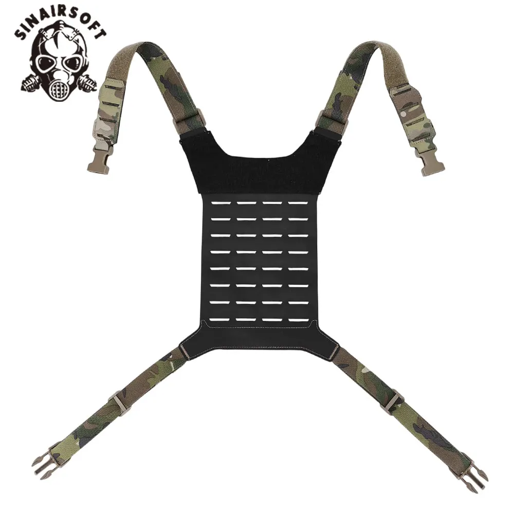 Plataforma de pecho táctica D3 SS MK, chaleco Molle Airsoft para caza, correa de aparejo de pecho, chaleco Universal, accesorios de equipo de Panel trasero - imagen 4