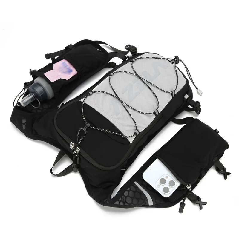 Mochila con chaleco hidratante para ciclismo, bolsa portátil para correr, senderismo, maratón, trotar, bolsas deportivas multifuncionales ultraligeras para exteriores - imagen 5