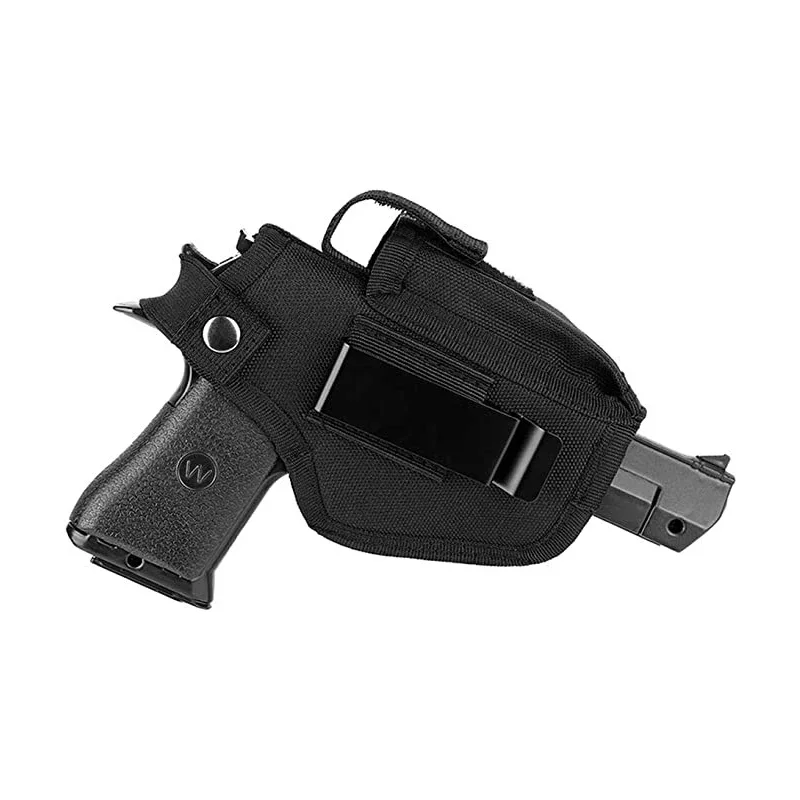 Funda para pistola derecha e izquierda con bolsas con clip para balas, fundas de transporte ocultas, Clip para cinturón, funda para pistola IWB OWB para pistola de todos los tamaños - imagen 4