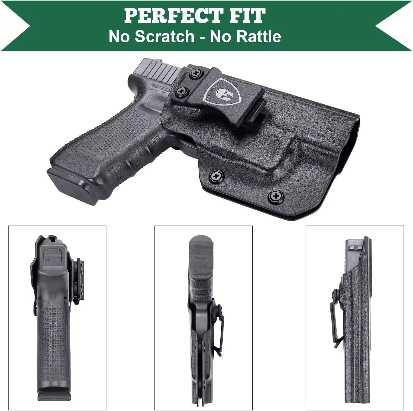 Funda IWB Kydex compatible con G17/19/19X/31/32/44/45(Gen 1-5) y 22(Gen 1-4) con dispositivo de puntería compatible con TLR-6 manos izquierda derecha - imagen 4