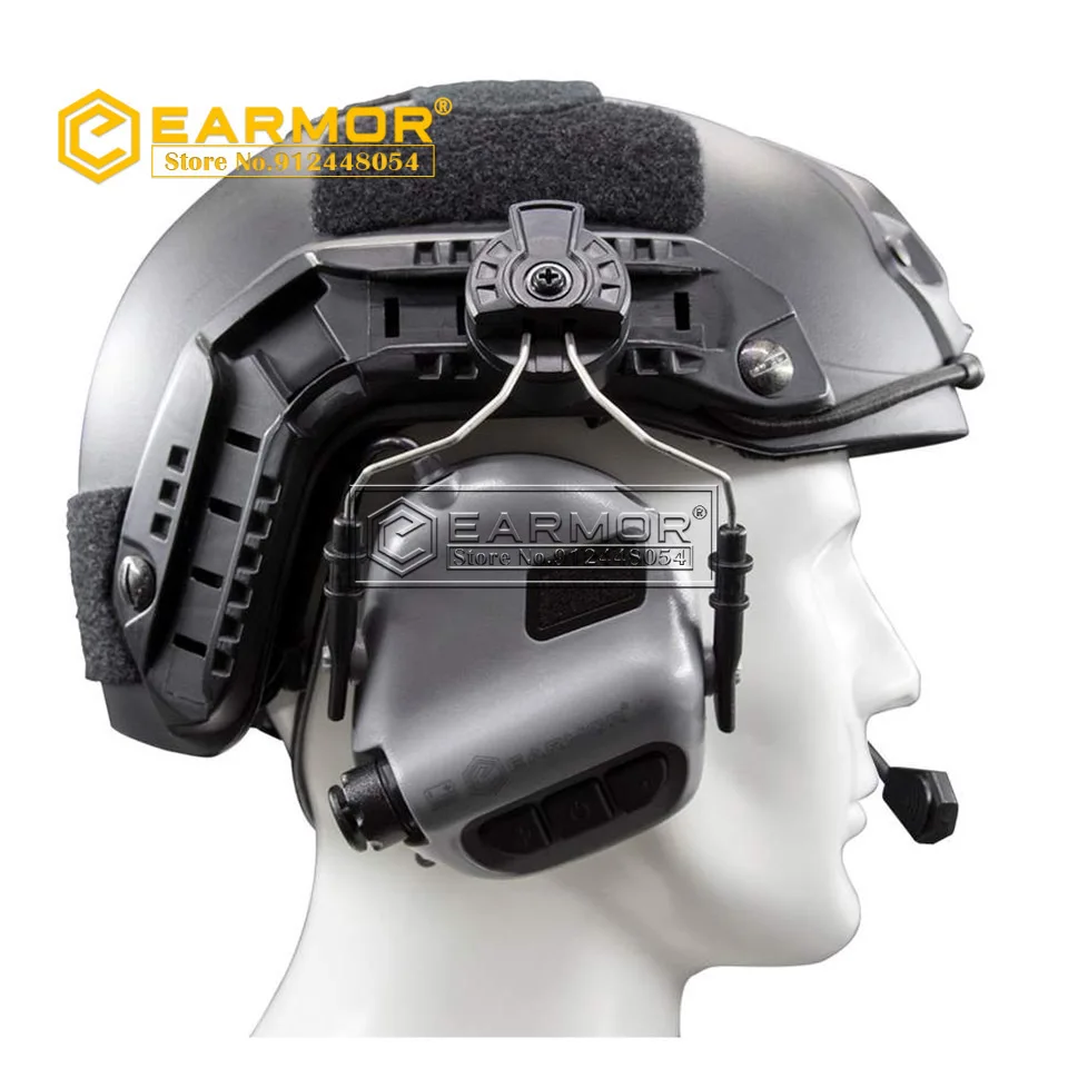 EARMOR HeadSet ARC & EXFIL Kit de fijación de adaptador de rieles de casco adaptador de auriculares táctico para accesorios de casco de riel ARC - imagen 4