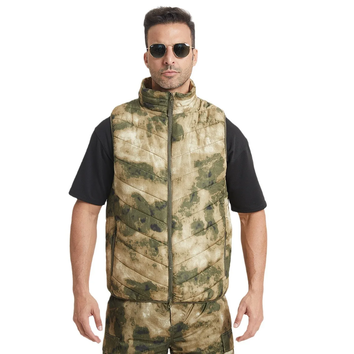 Chaleco deportivo informal de otoño e invierno para hombre, chaleco cálido táctico de camuflaje para exteriores EMR - imagen 2