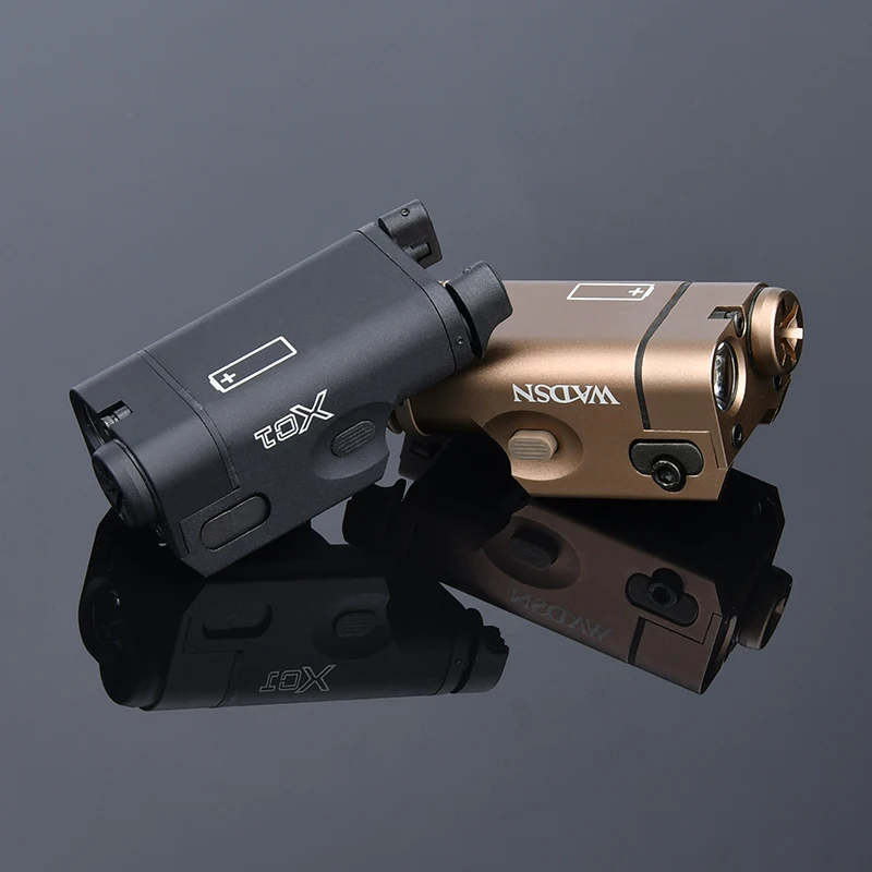 WADSN-minilinterna táctica de Metal XC1, luz LED para arma de caza, explorador, 20MM, riel Picatinny Glock 17 18C G19 - imagen 3