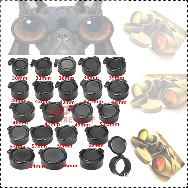 Cubierta protectora de objetivo, cubierta protectora de visión nocturna, cubierta de ocular, tamaño opcional