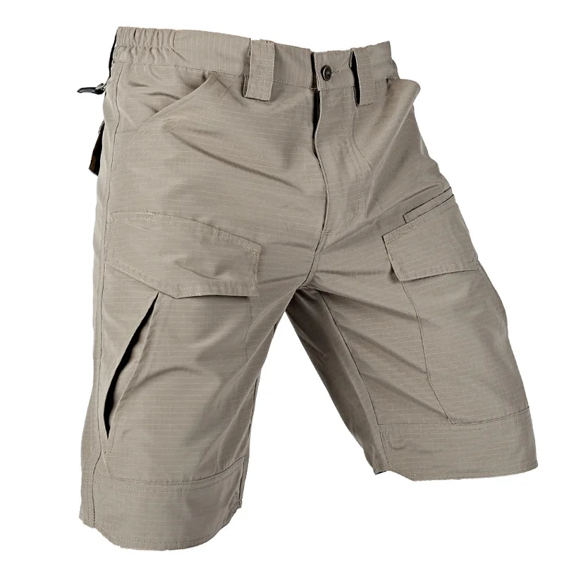 Pantalones cortos tácticos impermeables para hombre, pantalones Cargo de secado rápido, monos transpirables con múltiples bolsillos, pantalones cortos de playa para exteriores, Verano