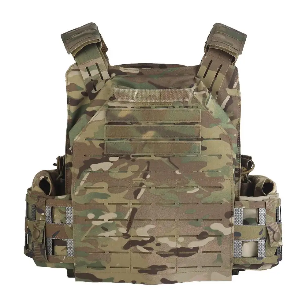 Chaleco táctico LG4 portador de placa corte láser MOLLE caza combate chaleco protector bolsa de Radio lateral CS Paintball Airsoft chaleco equipo - imagen 2
