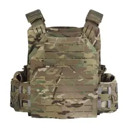 LG4 Chaleco Táctico Portaplacas MOLLE Corte Láser para Combate y Caza