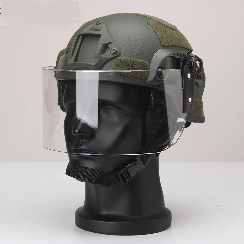 Caza MICH2000 entrenamiento táctico edición de acción casco patrulla CS casco protector viento y antidisturbios máscara airsoft juego de Paintball - imagen 5