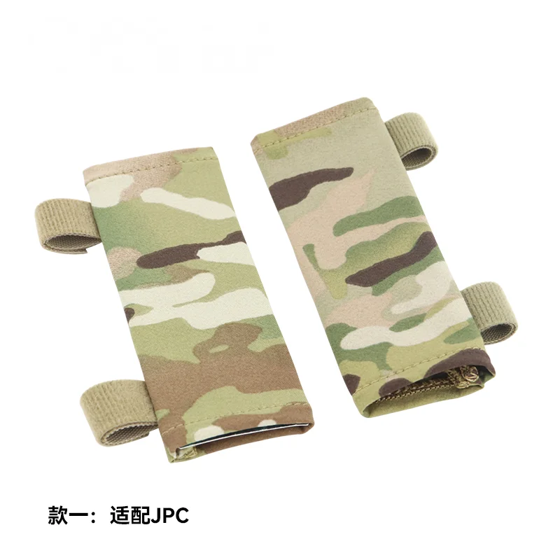 Chaleco táctico funda protectora para hombro bolso de hombro de malla de camuflaje/hombreras elásticas para AVS JPC1.0 2,0 - imagen 4