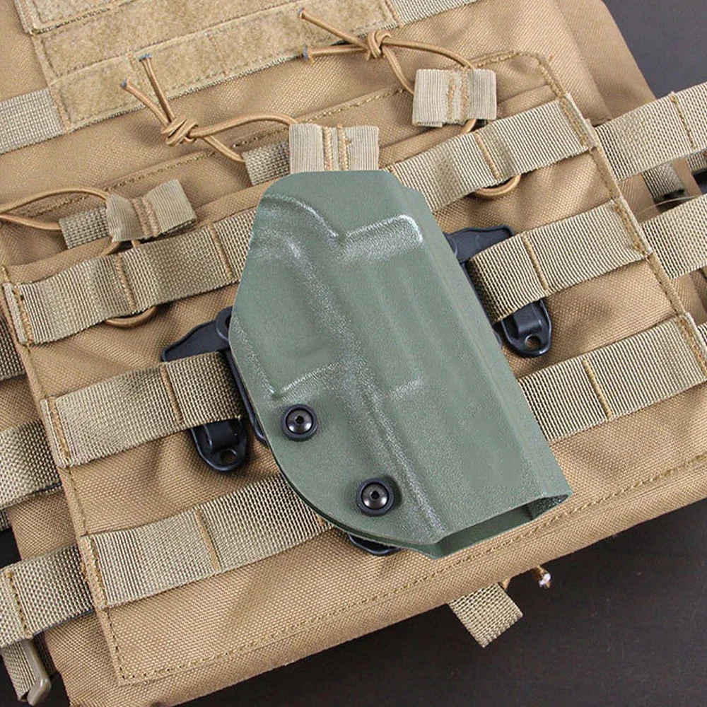 Soporte para chaleco MOLLE, adaptador de montaje de plástico, Clip para funda Glock, Clip de velocidad, plataforma, caza en el pecho, Glock 17 M92 - imagen 5