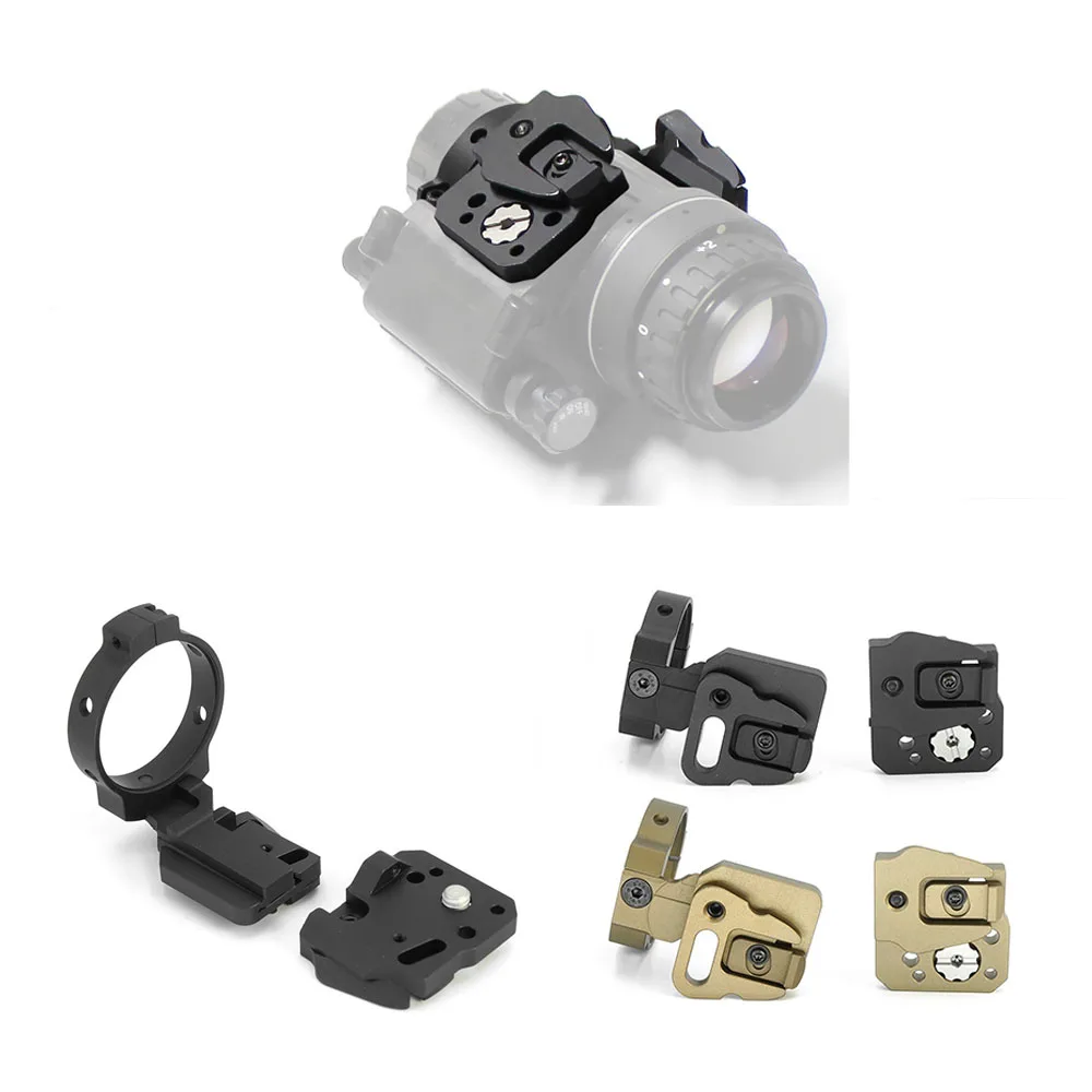 Juego de zapatos obros de montaje táctico NVG, brazos PVS14 de cola de milano aptos para adaptador de puente Universal Kvc, soporte NVG Monocular o Binocular