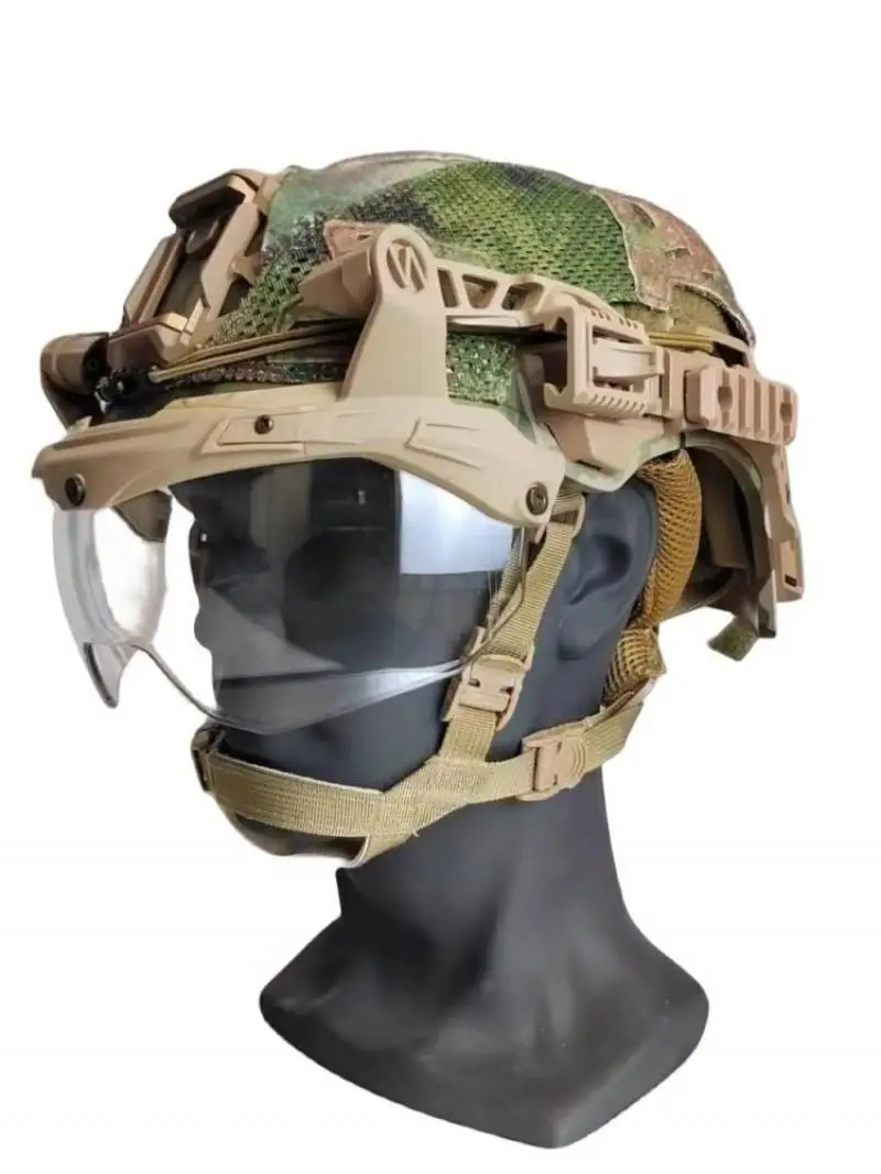 Casco táctico de caza para Paintball EX, protector de viento endurecido y engrosado, de liberación rápida, 3,0 - imagen 3