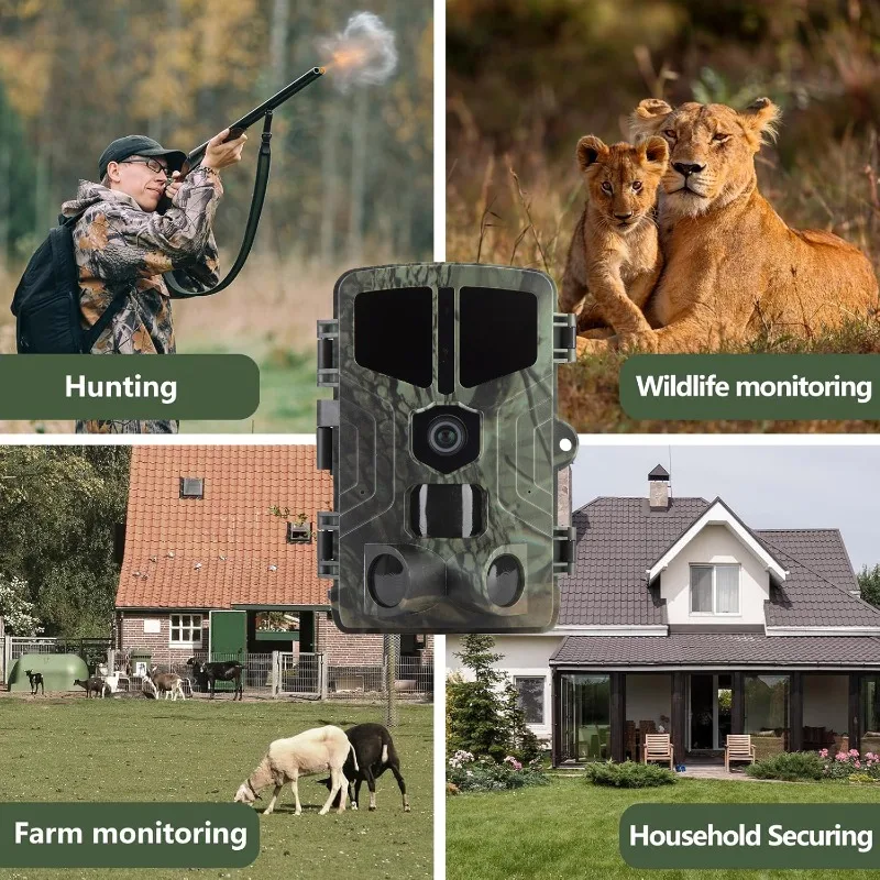 SunTekCam 50MP 4K cámara de rastreo de caza con visión nocturna IP65 impermeable 0,2 s tiempo de disparo foto trampa cámara de juego salvaje - imagen 5
