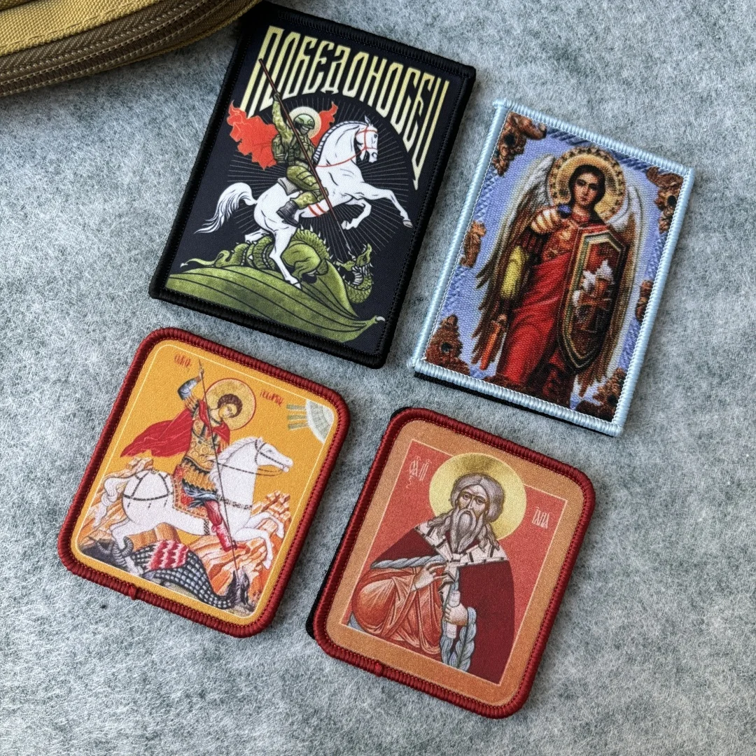 De Winnaar St. George Tactische Patch ARCHANGEL MICHAEL Klittenband Patches Armband Militaire Leger Moreel Badge Rugzak Stickers