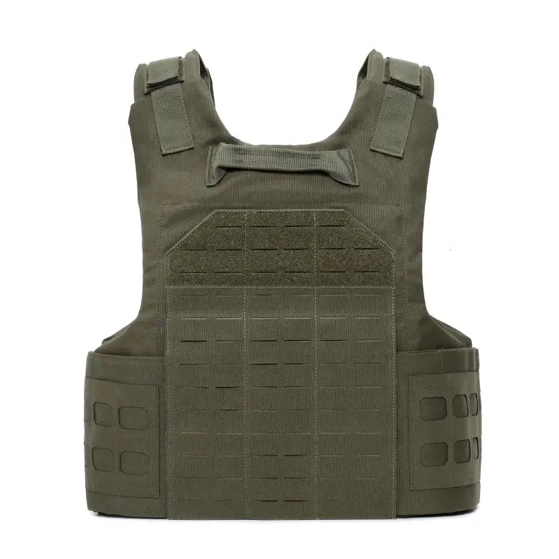 Nuevo chaleco táctico de corte láser, chaleco de combate MOLLE ligero y desmontable rápido, equipo de piel exterior - imagen 3