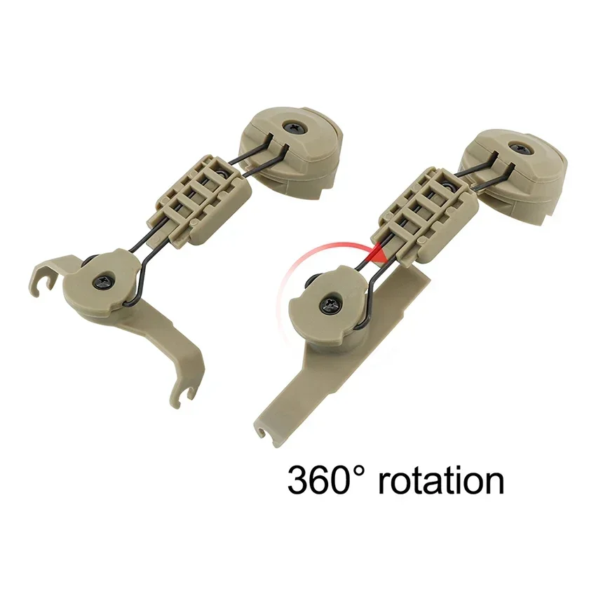 Manguitos electrónicos, soporte para auriculares, adaptador de riel de arco para auriculares tácticos MSA SORDIN, protección auditiva, auriculares de caza y tiro - imagen 4