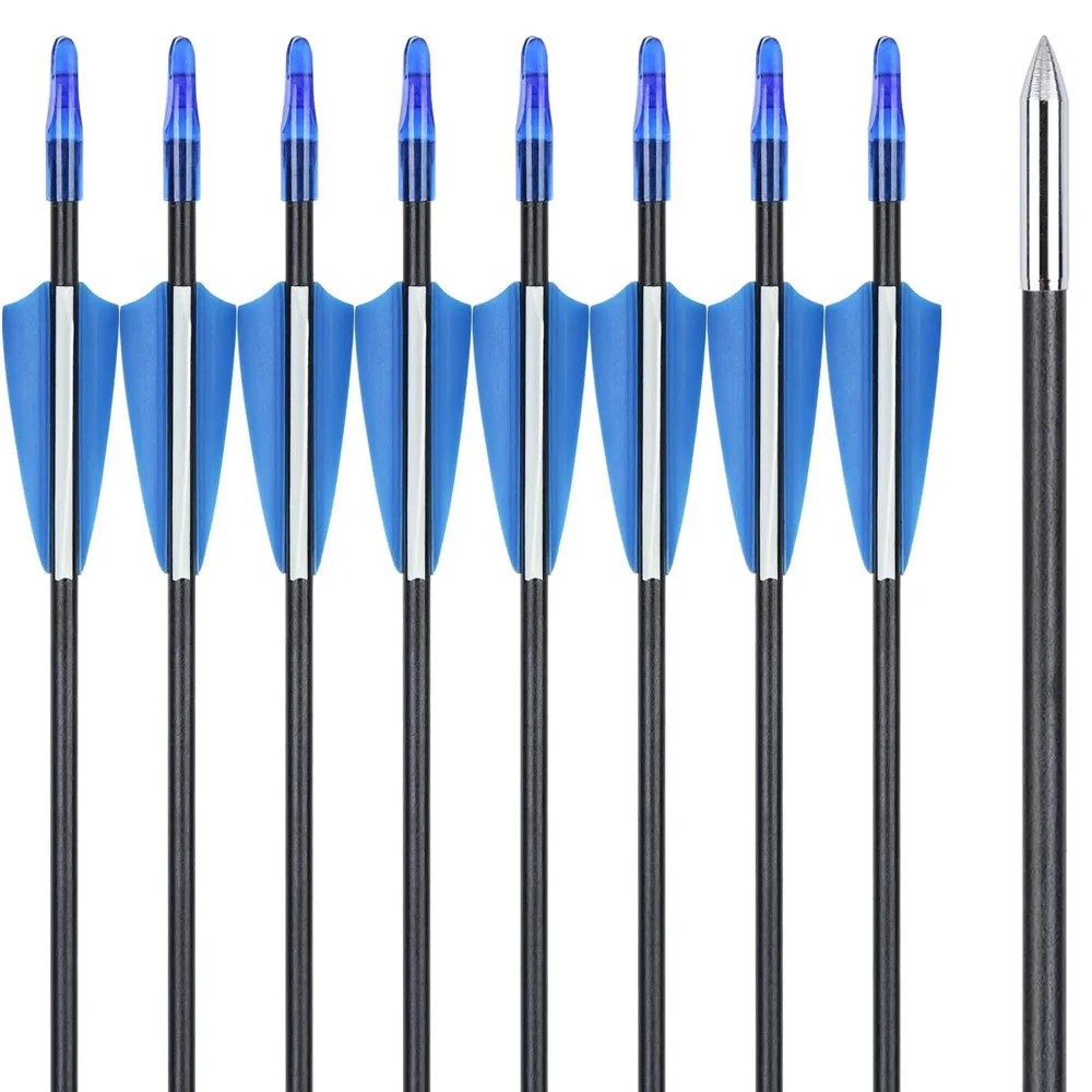 Flechas de fibra de vidrio para arco – ID4mm 31 pulgadas caza - imagen 3