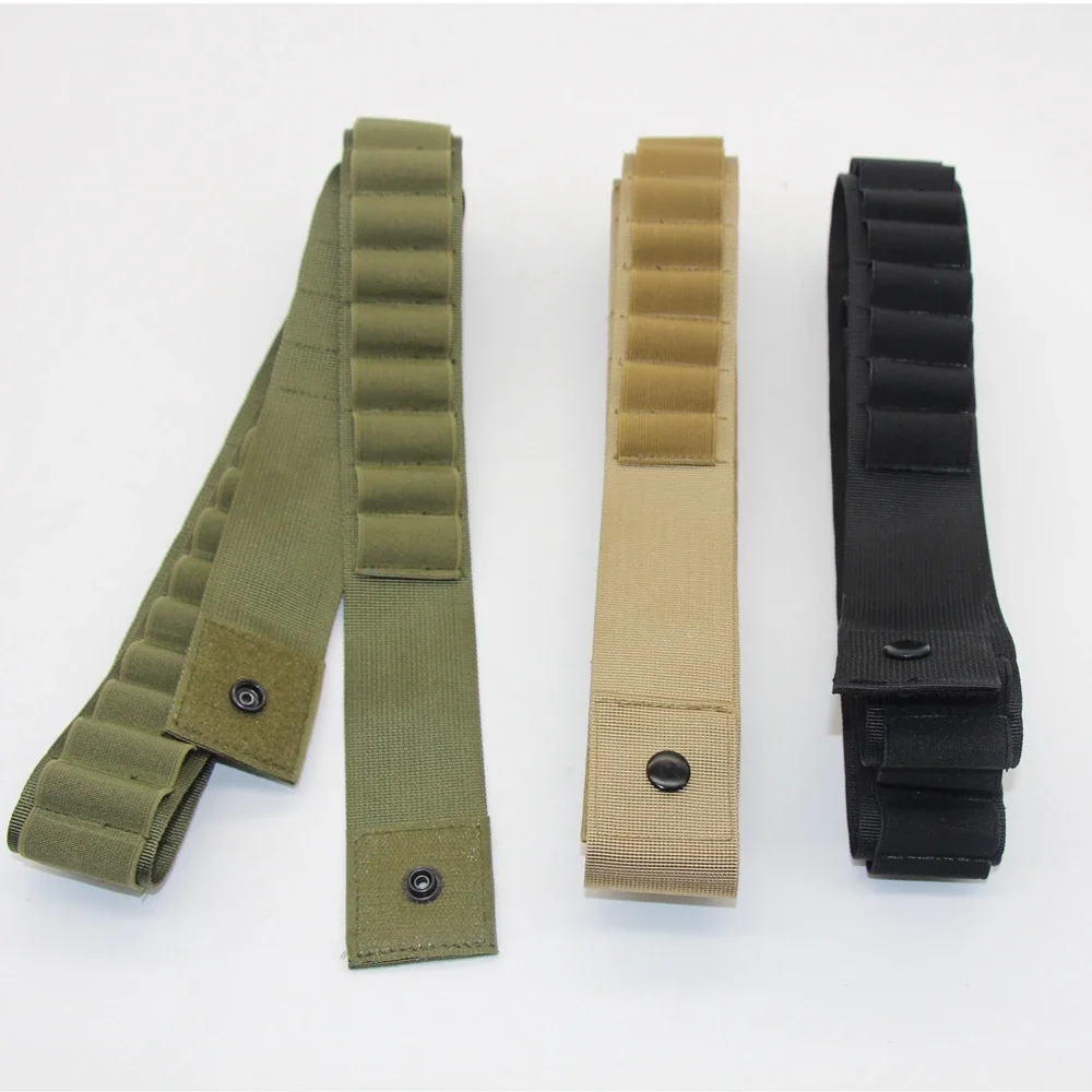 Munción de escopeta táctica con eslinga, carcasa de escopeta redonda 26/50 con clip de munición tipo cinturón, accesorios de caza