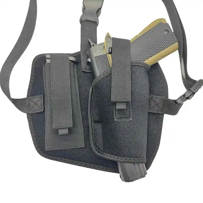 Funda Universal para pistola de pecho para GL 26/43/17/1911/M9/PX4, bolsa de almacenamiento táctica de extracción rápida oculta Glock17 Colt1911 BerettaM9/PX4 - imagen 4