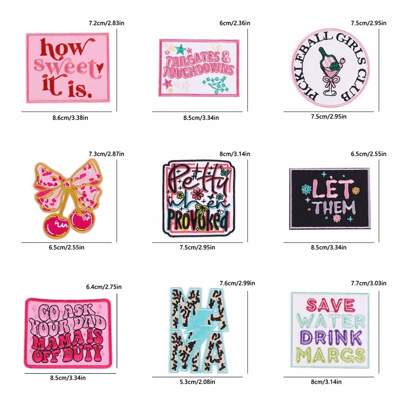 Parche termoadhesivo vaquero western letras rosa para chaqueta y gorra - imagen 4