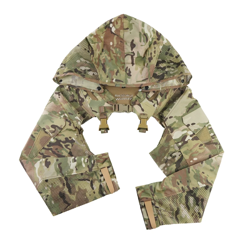 Chaqueta táctica ripstop transpirable con capucha para combate - imagen 2