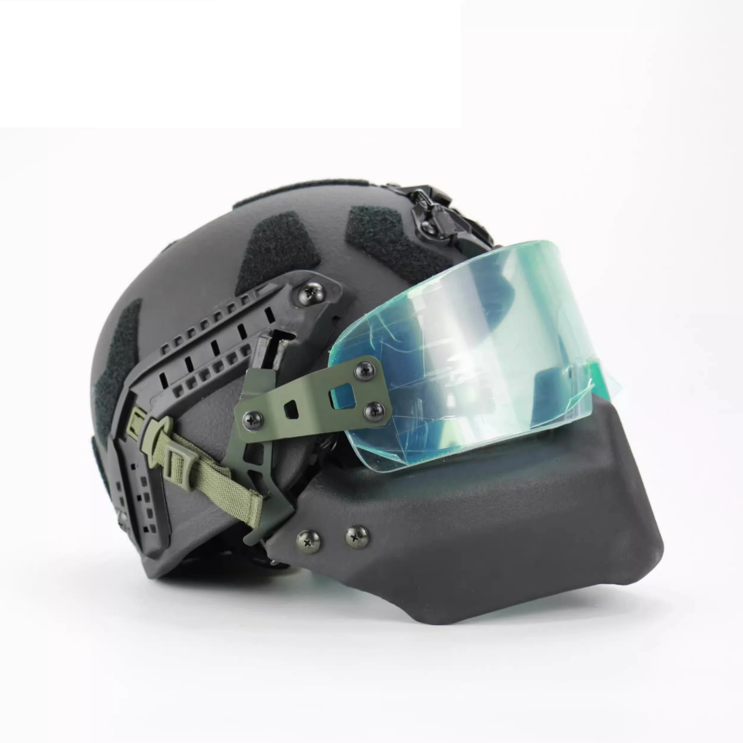 Casco balístico NIJ IIIA, protección táctica de cara completa, topes de 9mm y.44 Mag con carcasa de aramida desmontable a prueba de balas, combate - imagen 3