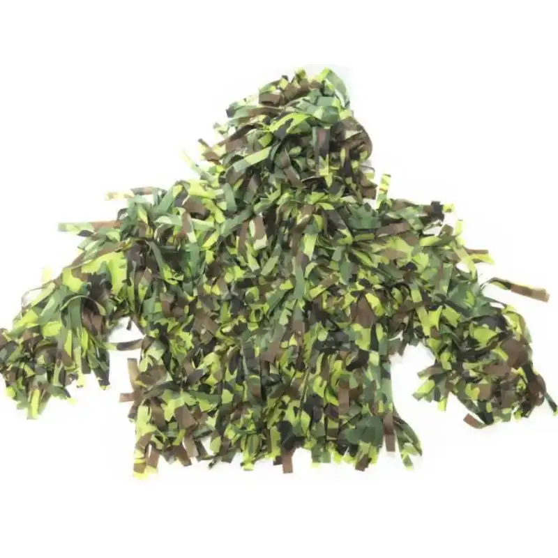 Traje Ghillie para niños de 1,1 m a 1,5 m, ropa de juego de camuflaje completo, capa de jungla Geely para niños, ideal para juegos de camuflaje - imagen 4