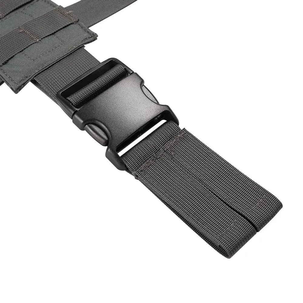 Funda táctica Universal para pierna, plataforma para muslo, funda para pistola Molle para caza, Panel de Paintball con correas ajustables - imagen 4