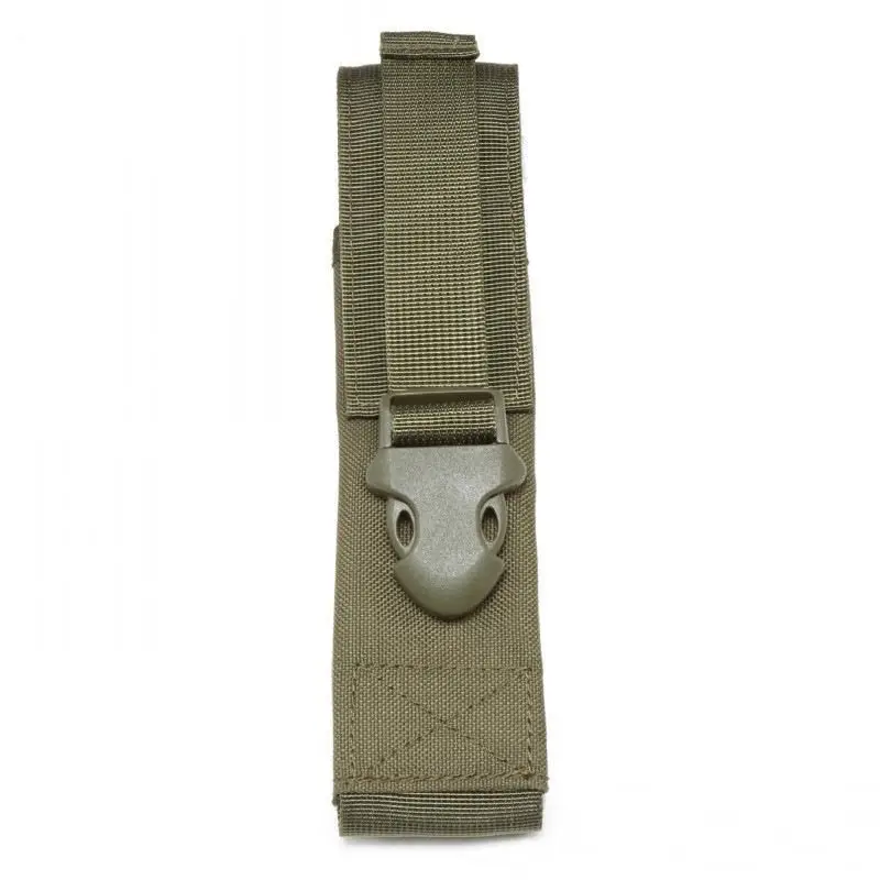 Bolsa táctica MOLLE para linterna, colgante cintura camuflaje