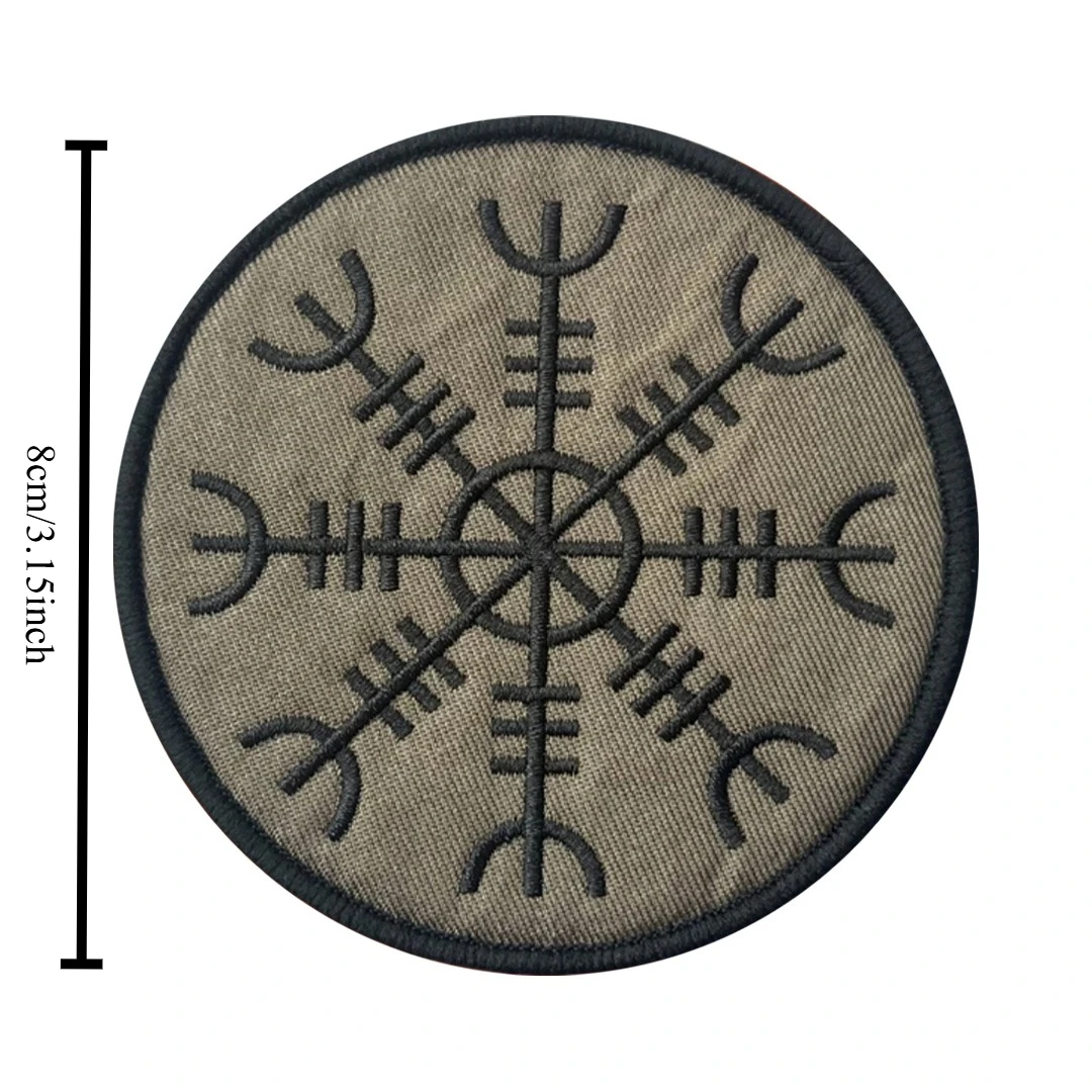 Parches tácticos de moral de brújula para ropa, parche bordado con gancho y bucle, insignia militar, brazalete, pegatinas para mochila - imagen 2