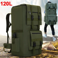 Bolsa de senderismo de 120L para hombre, mochila grande para acampar, escalada al aire libre, senderismo, bolsas tácticas de viaje, bolsa de equipaje, hombro