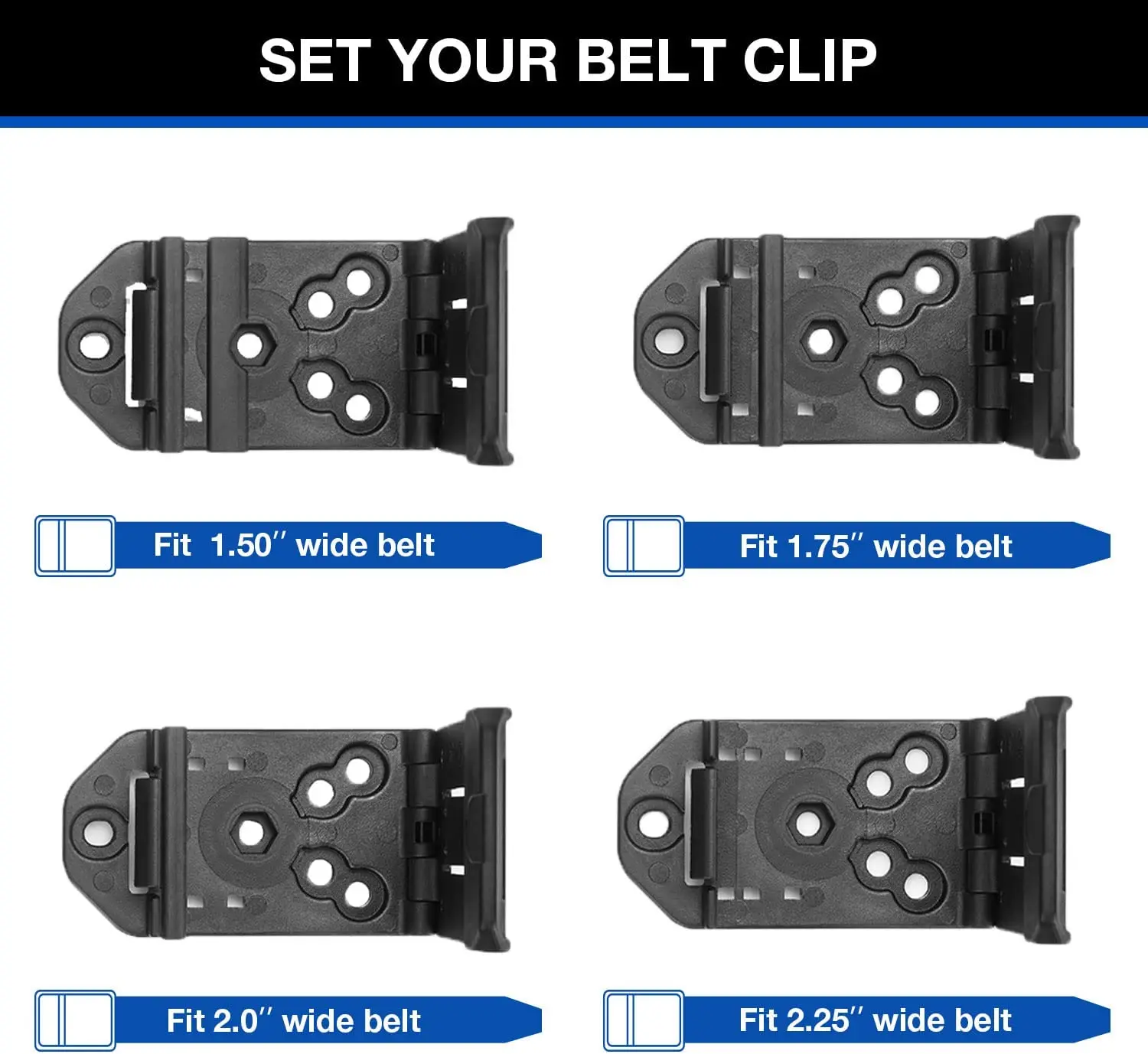 Gun & Flower-funda Universal transparente esmerilada para cargador doble, 9mm .40, doble pila, funda magnética con Clip para cinturón de 1,5 ''-2'' - imagen 4