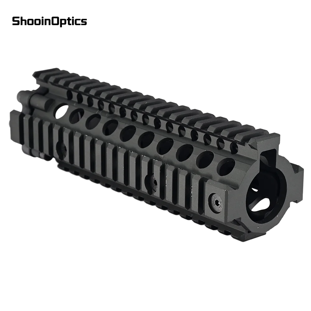SHOOIN OPTICS Guardamanos táctico Quad Picatinny MK18 de aluminio - imagen 4