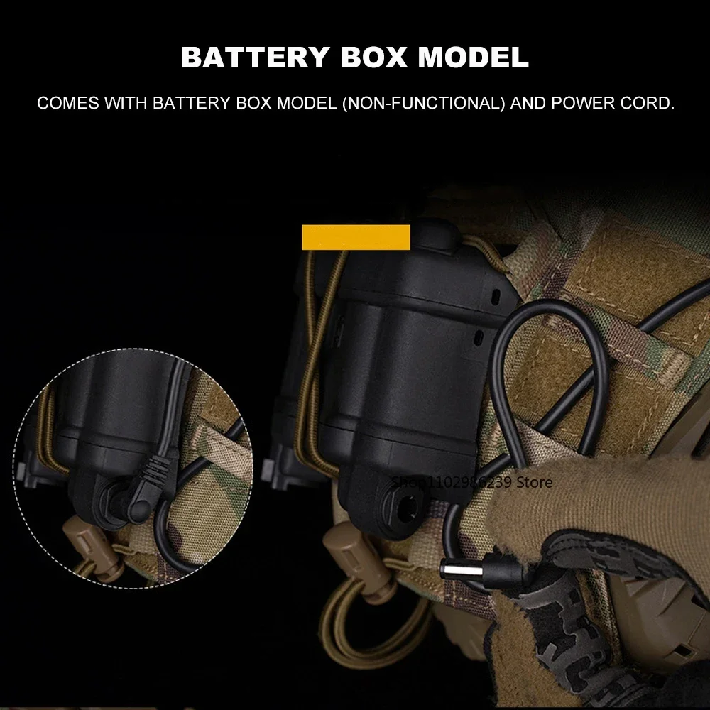 Accesorio de gafas simuladas AN/PVS-31 de doble tubo – Accesorio de casco táctico Airsoft para cosplay y juegos al aire libre - imagen 5