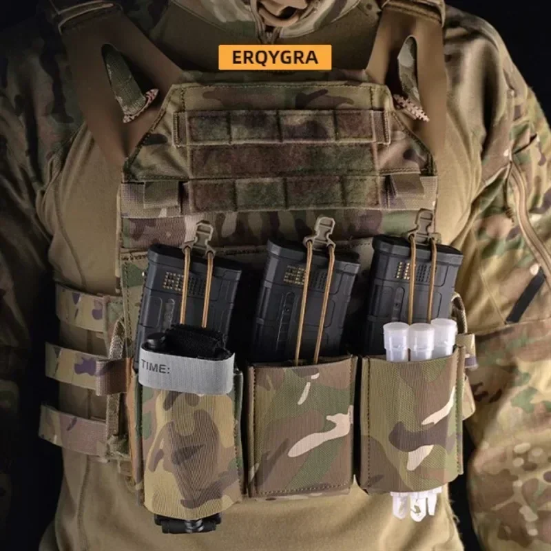 ERQYGRA-bolsa táctica para Rifle Triple, riñonera multiusos para revistas, sistema Molle, accesorios de Paintball, caza, tiro, juego de guerra - imagen 5