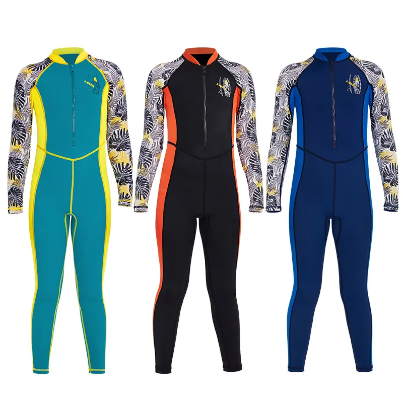 Traje de buceo UPF50 + para niños, traje de neopreno de LICRA para niños y niñas, protector contra sarpullidos para natación, surf, Kayak, ropa - imagen 3