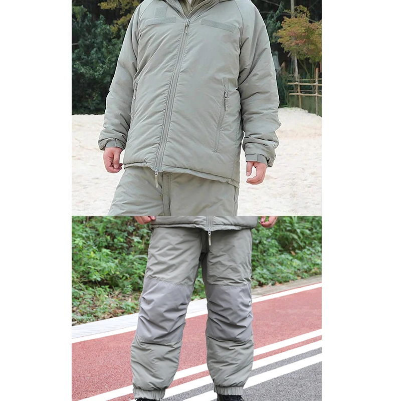 L7 Ropa para clima frío Abrigo grueso Pantalones de ropa de algodón cálidos y fríos extremos al aire libre